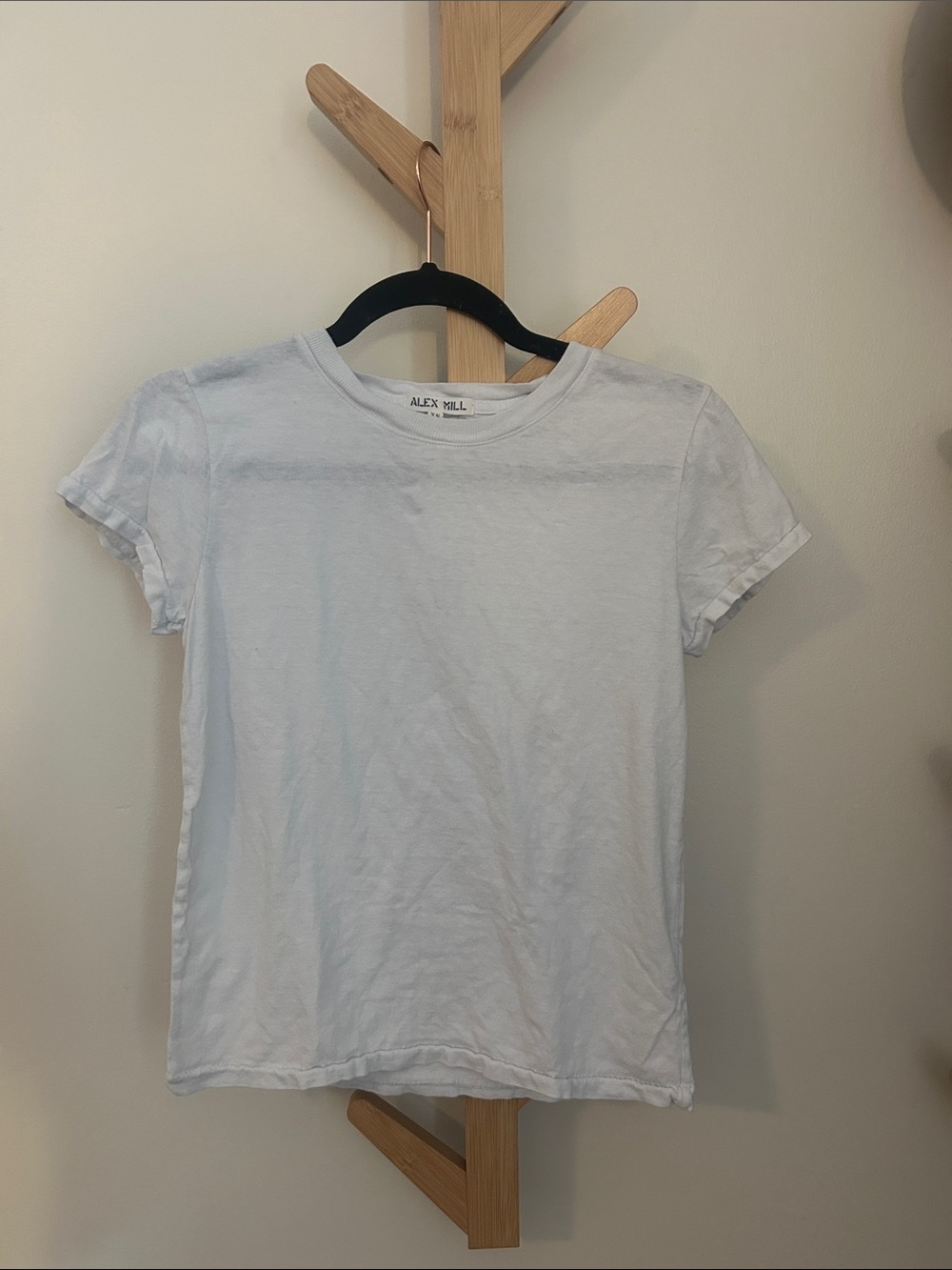 Alex Mill White Short Sleeve Crew Tee